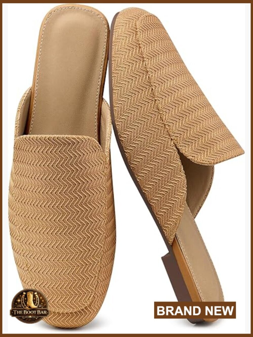 Closed Toe Mules - Comfortable Flat Slip On Loafers for Women